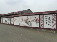 農村文化墻墻體彩繪圖片