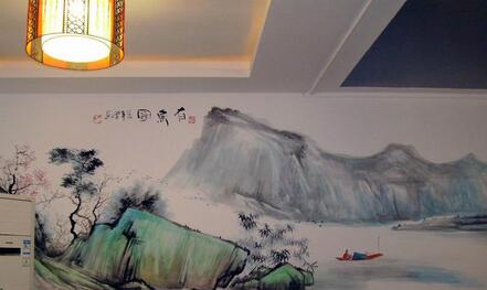 企業文化墻彩繪制作效果圖