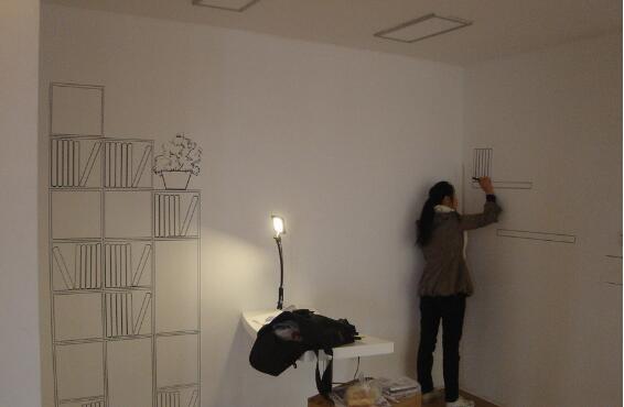 金融企業文化墻彩繪制作效果圖