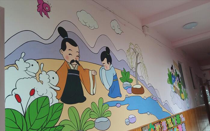 學校彩繪文化墻制作效果圖