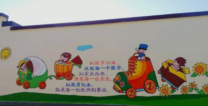幼兒園文化墻彩繪制作效果圖