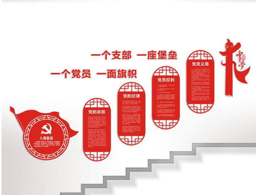 黨建文化墻 平面送效果圖