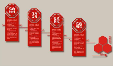 大氣樓梯黨建廉政文化墻圖片