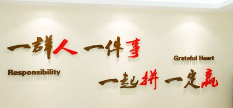 y425創意照片墻亞克力3d立體墻貼畫企業文化墻公司