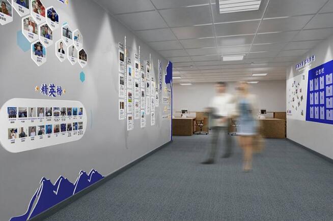 招標公司企業文化墻制作效果圖