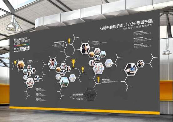 精致企業文化墻制作效果圖