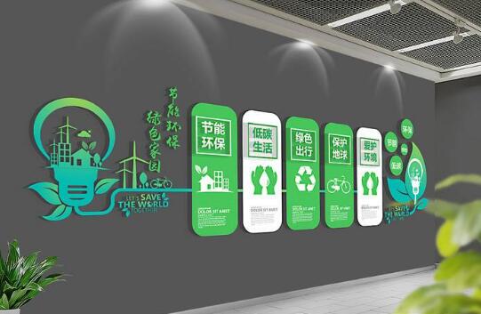 環(huán)保公司企業(yè)文化墻制作