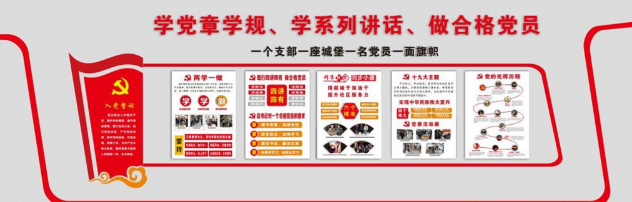 紅色大氣八大英模走廊部隊(duì)黨建文化墻 文化墻 