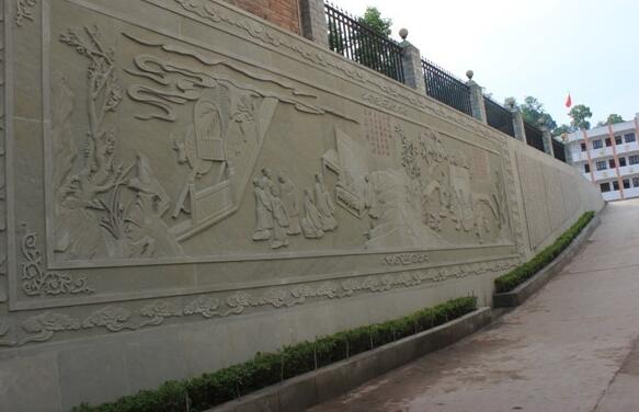 創意校園浮雕文化墻制作效果圖