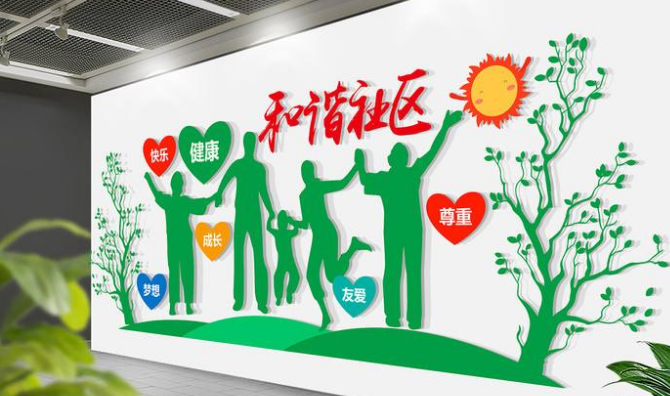 環保社區文化墻布置