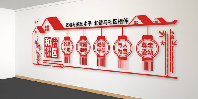 新農村文化墻 環保文化墻 社區文化墻