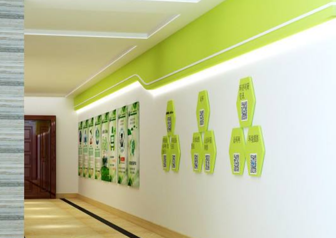 保護生態環境文化墻 綠色十九大環保精神文化