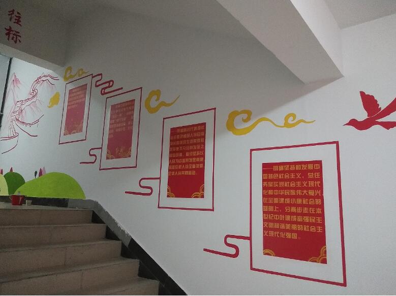 創意社區樓道文化墻制作效果圖