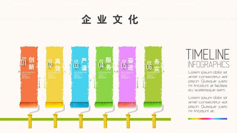 現代閃銀立體云創意企業文化墻