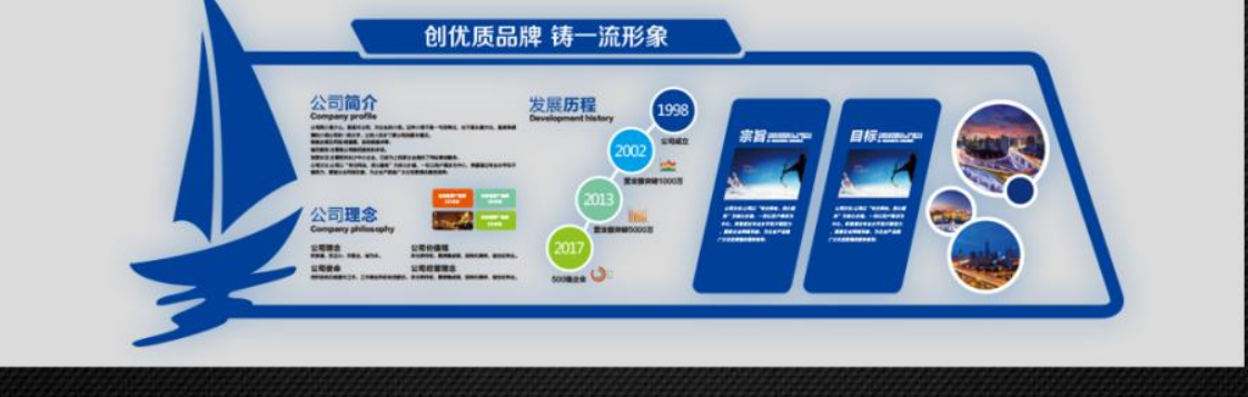 簡潔企業(yè)文化墻設計圖片
