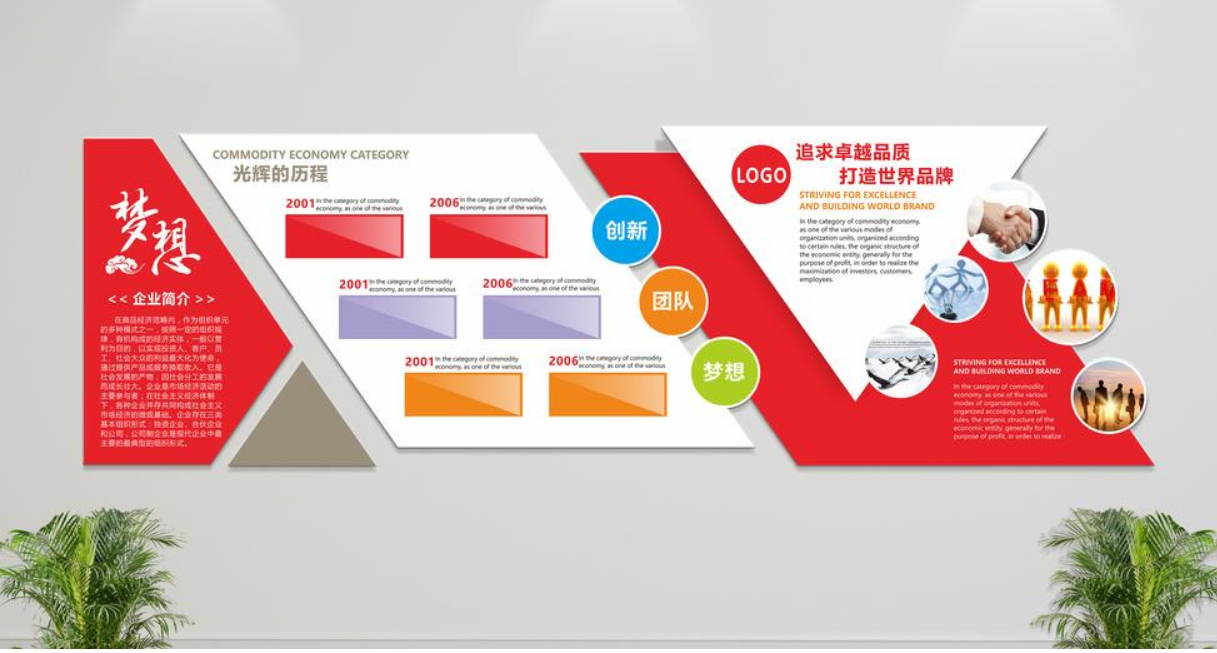  微立體uv企業文化墻