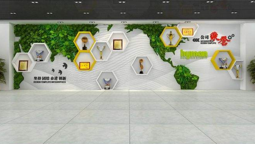 企業文化墻室內樓道文化攝影圖