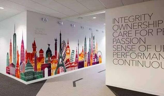 創(chuàng)意辦公室文化墻的制作效果圖