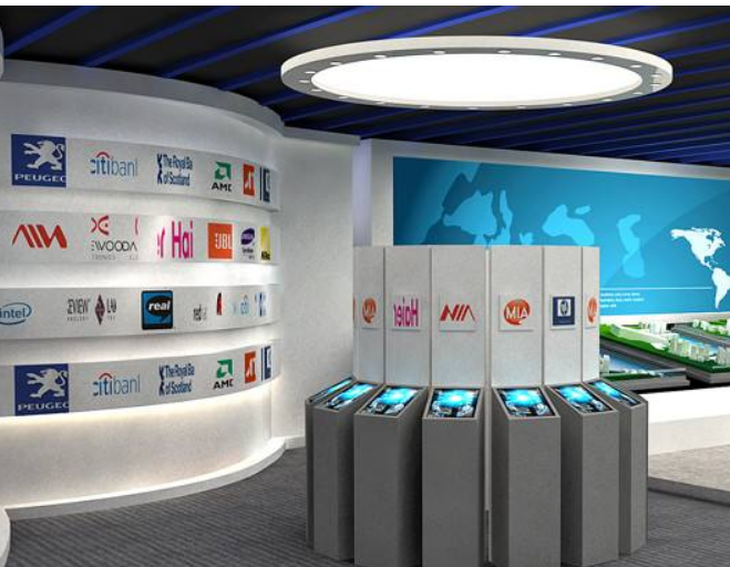 創意企業文化墻展廳設計