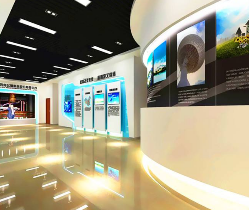 展廳設計展館企業文化墻效果圖 