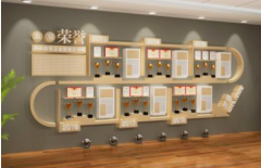 企業展廳榮譽文化墻布置圖