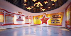 黨建展廳文化墻效果圖