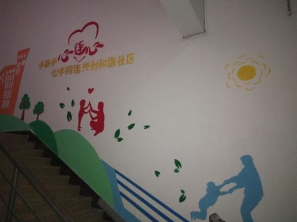 黨建文化墻彩繪制作效果圖