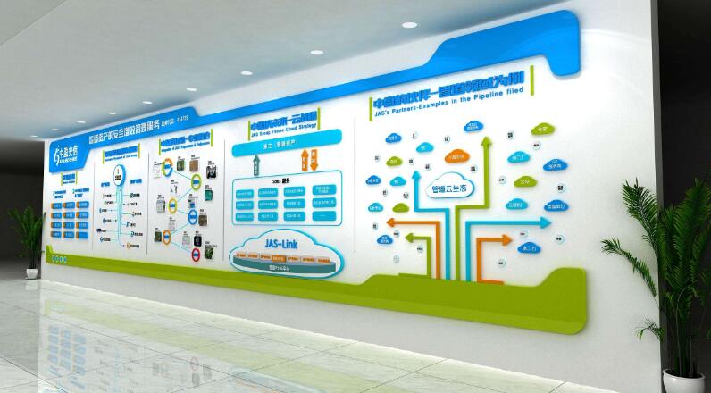 建筑公司企業文化墻制作效果圖