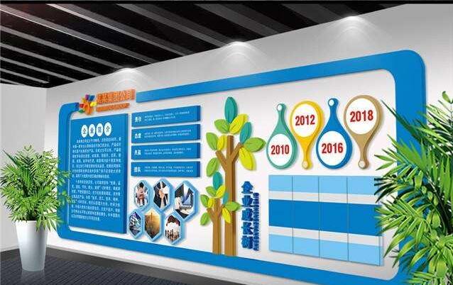 創意企業文化墻制作效果圖