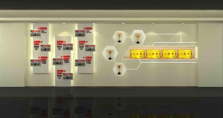 企業榮譽文化墻制作效果圖