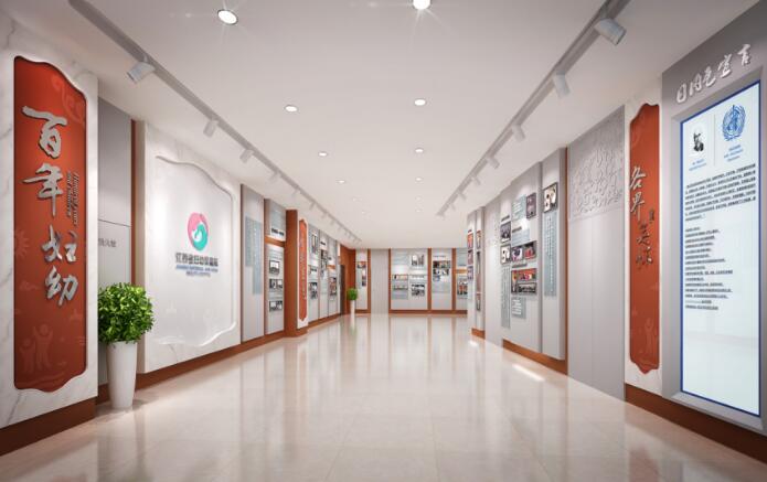 醫院走廊文化墻制作效果圖