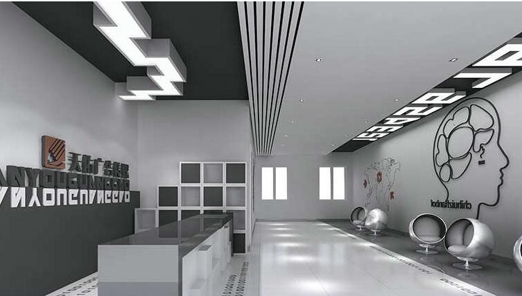 企業前臺文化墻制作效果圖