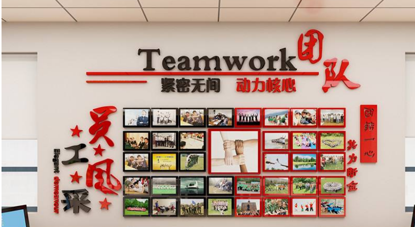 立體樹形員工風采照片墻企業文化