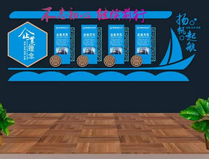  公司文化墻3d立體墻貼 團隊照片墻