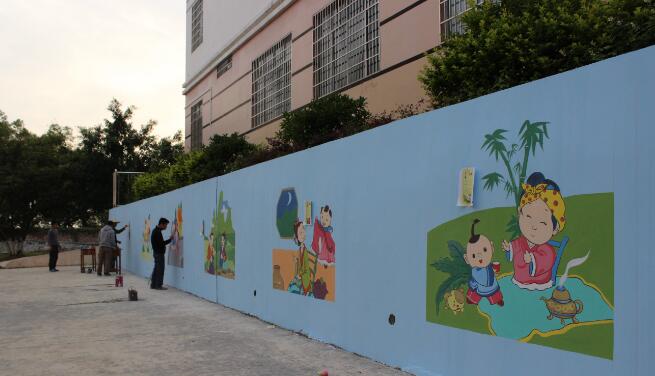 簡約學校文化墻制作