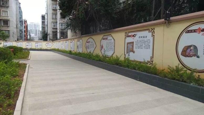 簡約學校文化墻制作