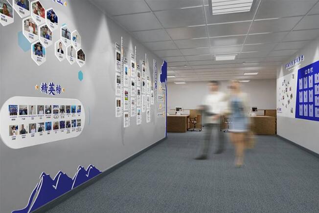 簡約辦公室文化墻制作