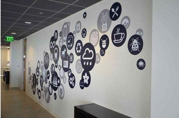 簡約辦公室文化墻制作