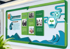 環保企業公司文化墻設計圖