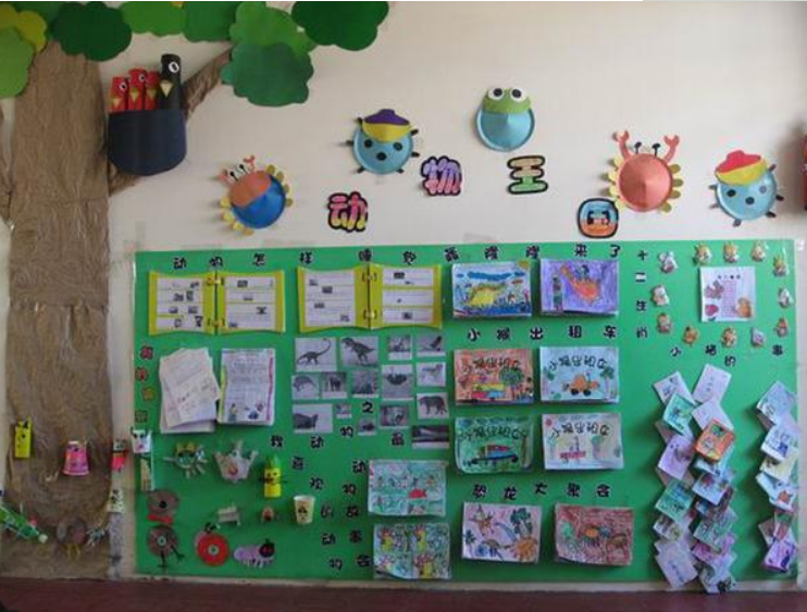 幼兒園手工主題墻布置圖片