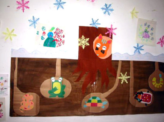 簡約風(fēng)格幼兒園主題墻效果圖大全