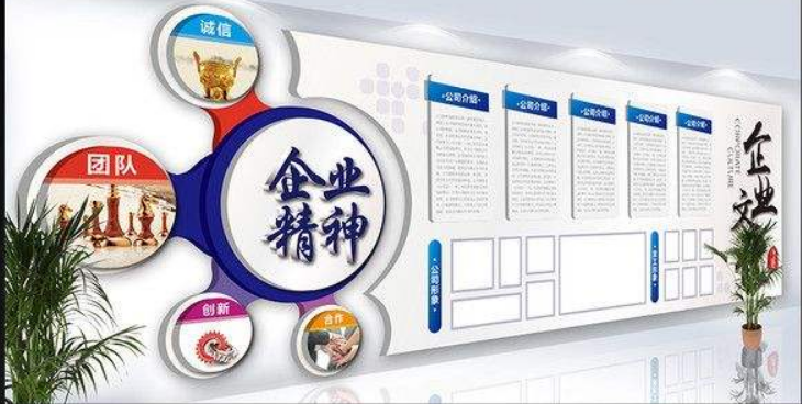 微立體企業文化墻展示