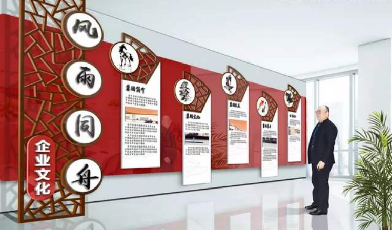 古典企業(yè)文化墻中式中國風(fēng)文化墻榮譽墻