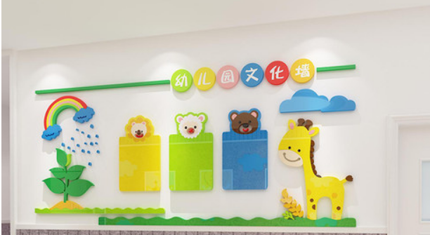 幼兒園文化墻裝飾卡通3d立體墻貼早教班教室墻