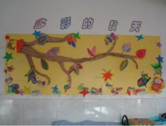 簡(jiǎn)約幼兒園文化墻制作效果圖