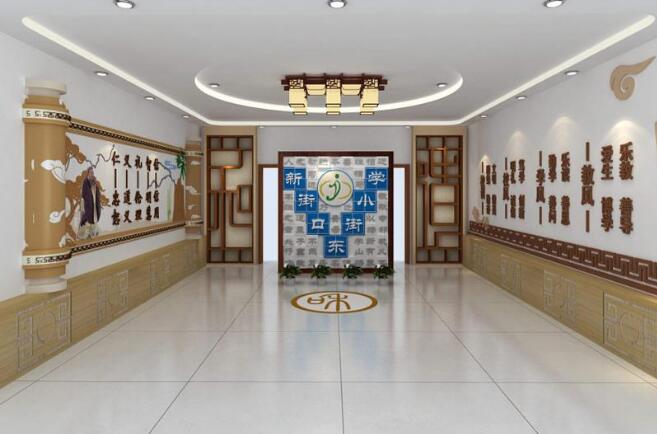 簡約校園文化墻制作效果圖