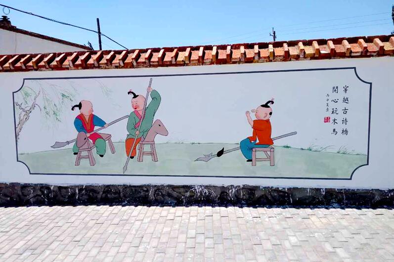 簡約鄉村文化墻制作效果圖