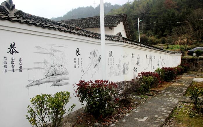 簡約鄉村文化墻制作效果圖