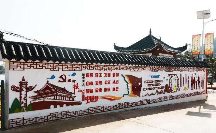 簡約街道文化墻制作效果圖