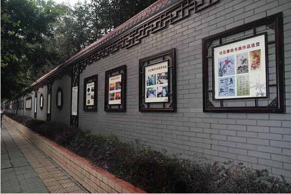 簡約街道文化墻制作效果圖